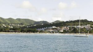 A calm anchorage situated between Grand Case and Marigot in St. Martin