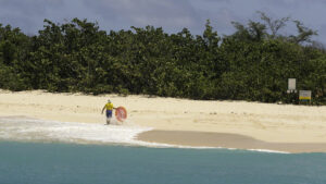 The sand on this beach is always soft and beckoning