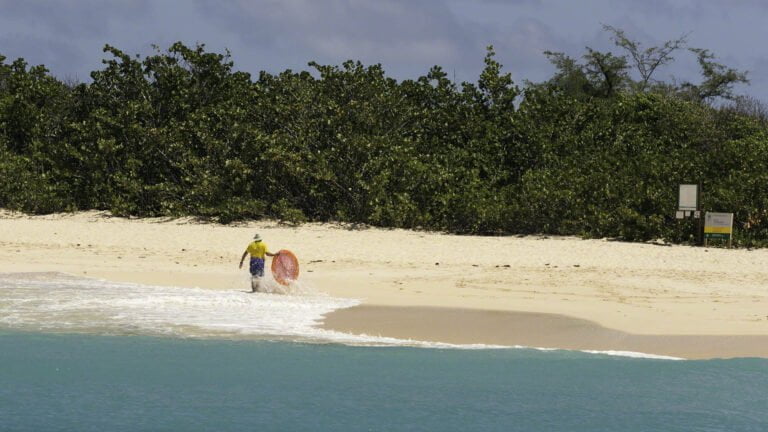 The sand on this beach is always soft and beckoning