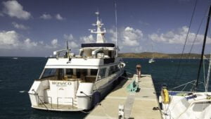 I'd seen this one at anchor next to me at Prickly Pear for a couple of days before they headed for the comfort of the docks