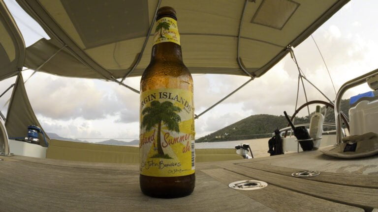 This is a beer brewed on St. John and has a pleasant tangy taste.