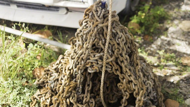 Rusty anchor chain