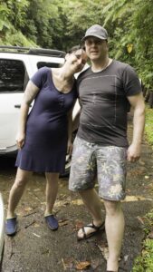 Sandra and Sasha prior to the hike