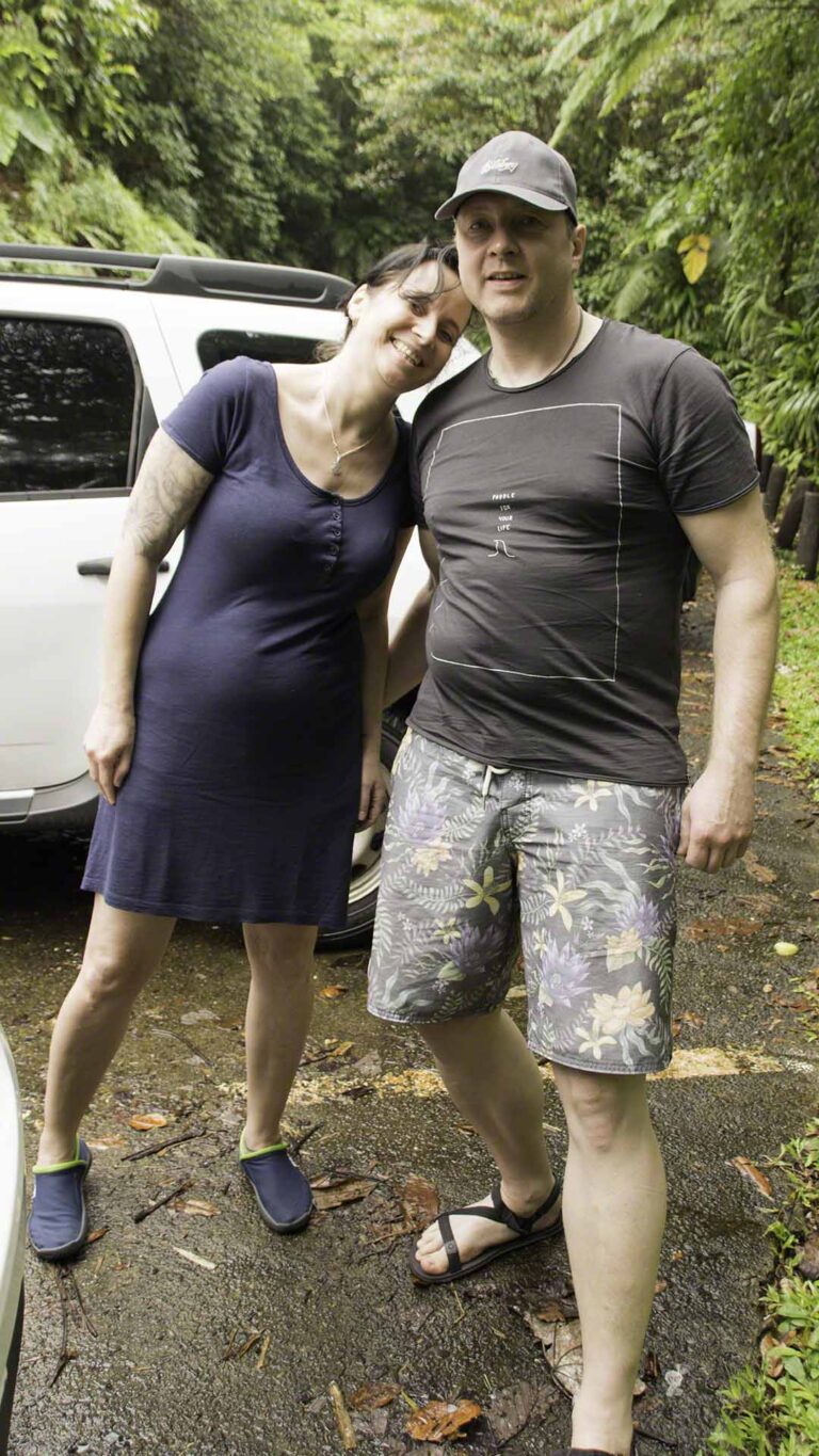 Sandra and Sasha prior to the hike