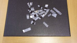 This card was compromised in the car rental at Portsmouth, Dominica and I cut up  the remaining parts and distributed them to two garbage bags, just in case.