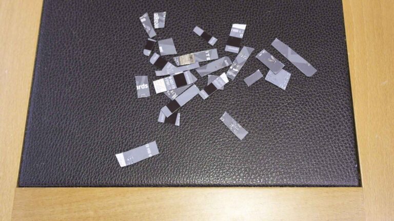 This card was compromised in the car rental at Portsmouth, Dominica and I cut up  the remaining parts and distributed them to two garbage bags, just in case.