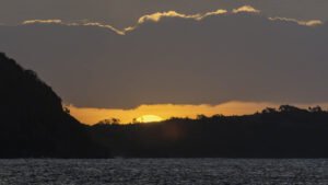 Sunset seen from Pain de Sucre in Les Iles des Saintes in Gaudeloupe