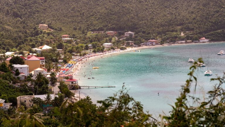 Today is a cruise ship day and Cane Garden Bay is packed with short-term guests. By 2-3 in the afternoon the beach will once again be empty as the cruise ship guests all head back to their boats