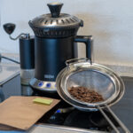 BEEM coffee roaster and freshly roasted coffee beans