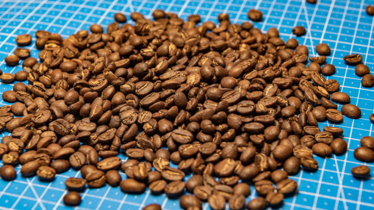 Roasted whole Guatemala Antigua coffee beans