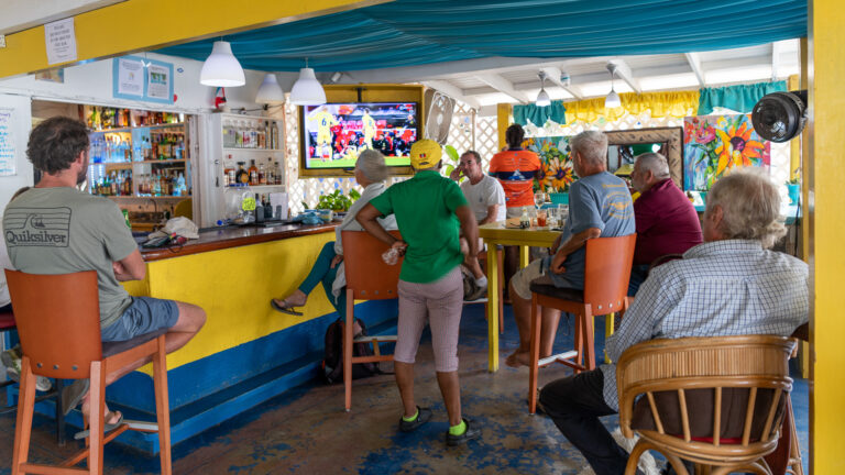 Football at Bar B's Bar