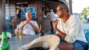 Drinks at the Rodney Bay Boardwalk Bar