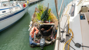Gregory the produce seller tied up to Zanshin