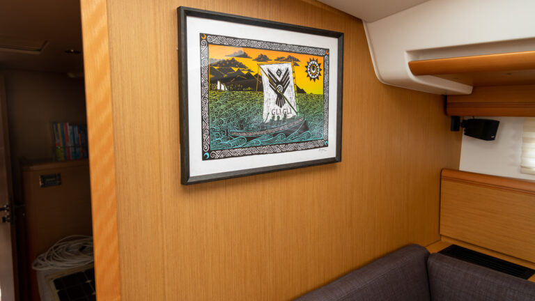 Aragorn's print "Gli Gli" aboard Zanshin