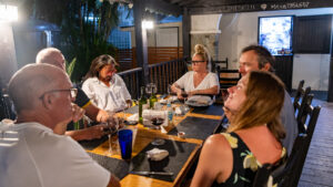 Dinner table at La Mesa