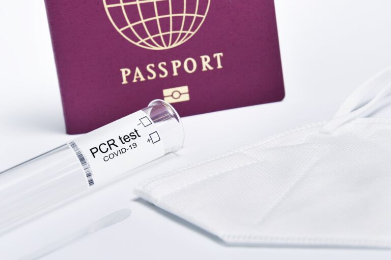 Passport and PCR Test. Photo by Printexstar on Pexels.com