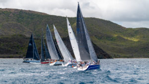 All in a line at the start