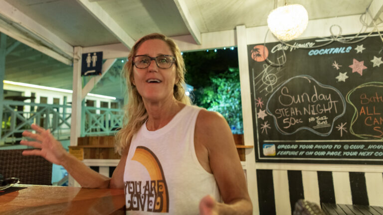 Conversation at the Bar B's Bar