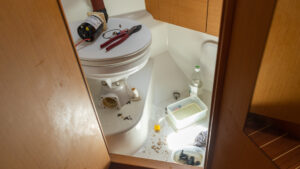 Aft head repair and disassembly