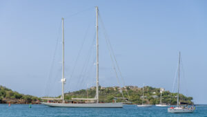 Kamaxitha departing Falmouth bound for the Mediterranean