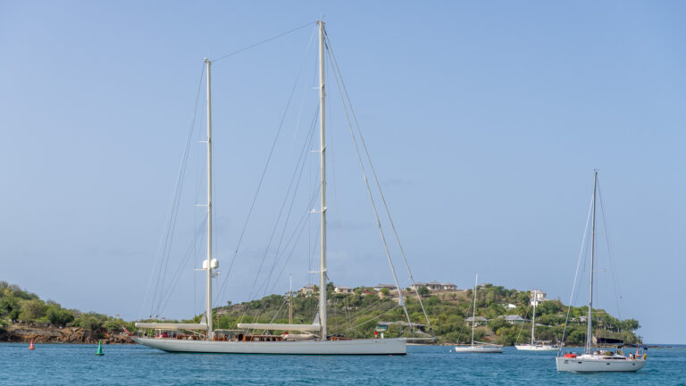 Kamaxitha departing Falmouth bound for the Mediterranean