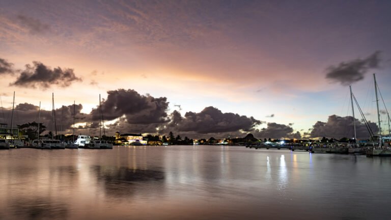 Sunset seen from the Boardwalk Bar