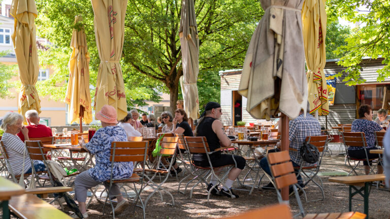 Beer garden in Coburg
