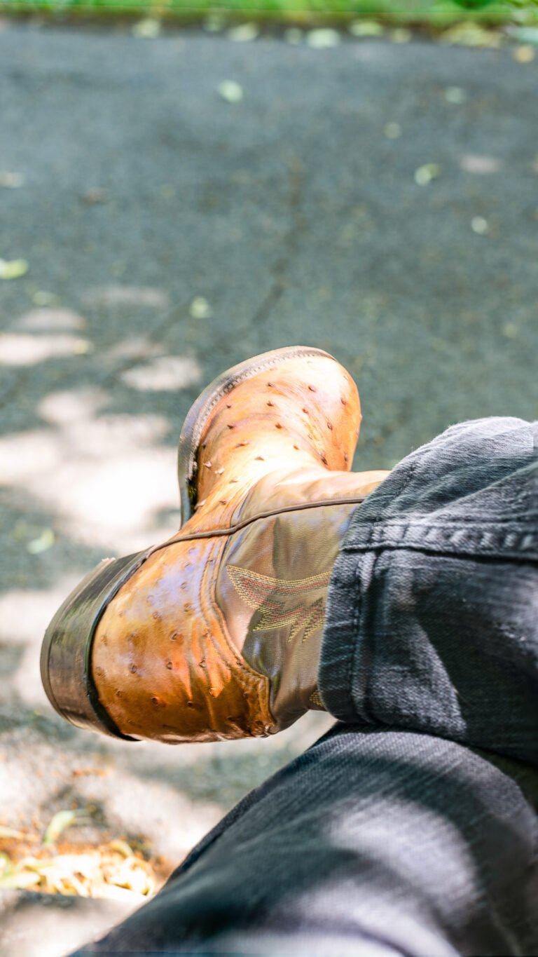 Full Quill Ostrich boots