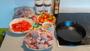 Mise en Place Gulash in the slow cooker
