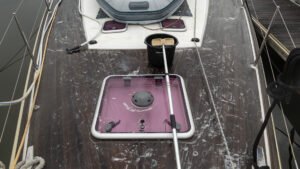 Cleaning the decks