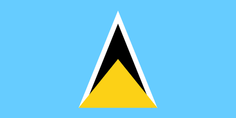 St. Lucia Country Flag