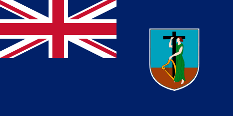 Montserrat Country Flag