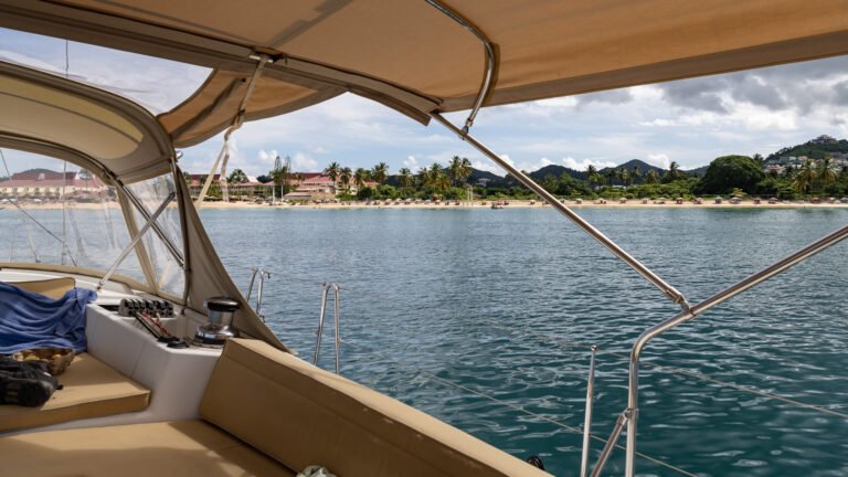 Reduit Beach is quiet