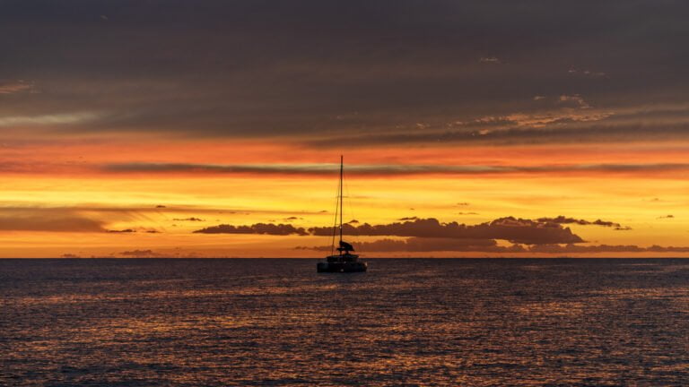 Golden Rodney Bay sunset