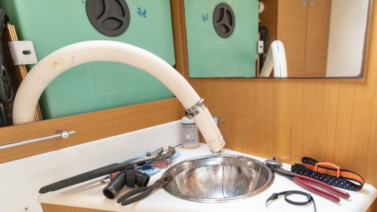 Replacing the sanitation hose