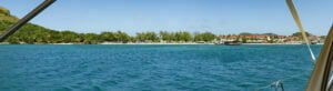 Pigeon Island beach on a weekend
