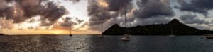 Sunset at Pigeon Island in St. Lucia