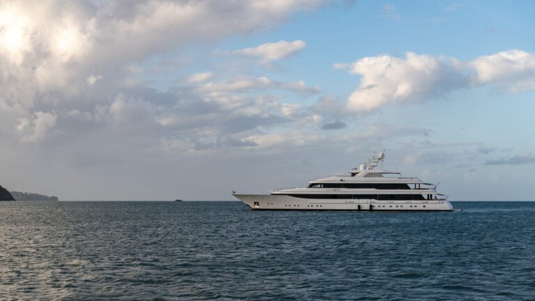Lady Britt at anchor
