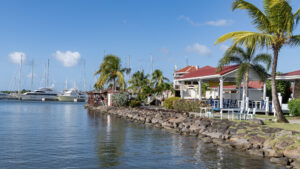 Back in the office today and Rodney Bay dockside