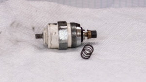 Cut-off valve removed