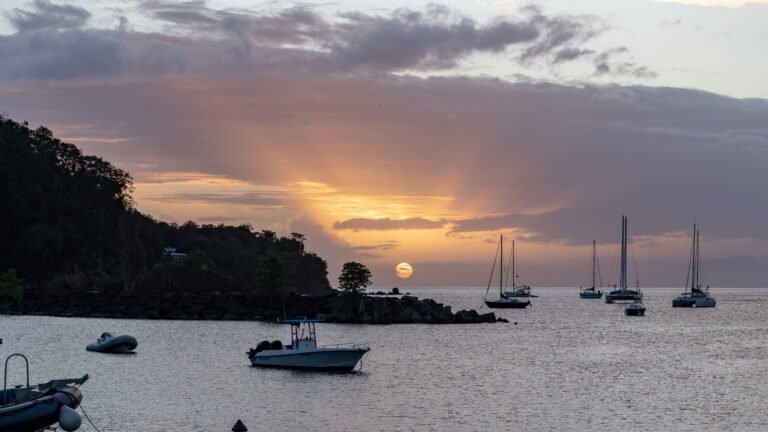 Sunset from Mahina in Deshaies