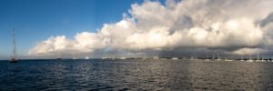Simpson Bay anchorage panorama