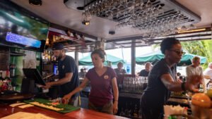 Bar at the Sint Maarten Yacht Club