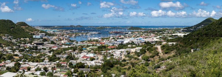 Panorama over Simpson Bay