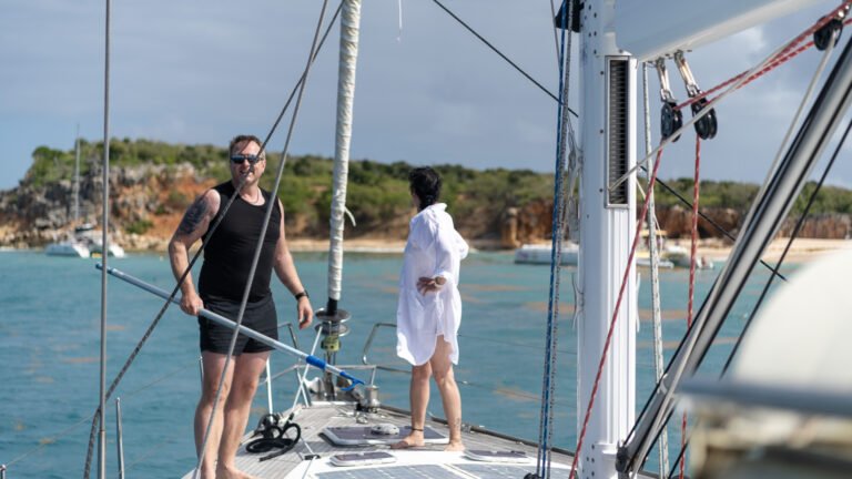 Sandra and Sascha at Ile Tintamarre