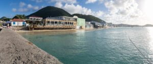 Beach panorama in Grand Case