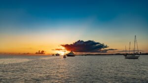 Sunset in Simpson Bay