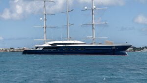 Black Pearl at anchor