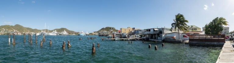 Panorama inside the lagoon
