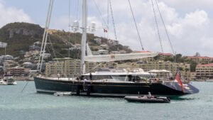 Prana anchored in the channel